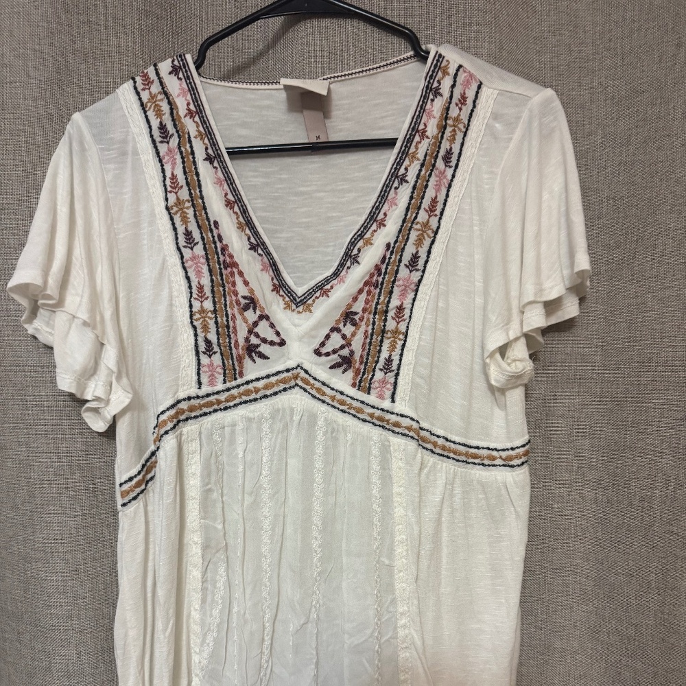 Knox Rose white boho shirt